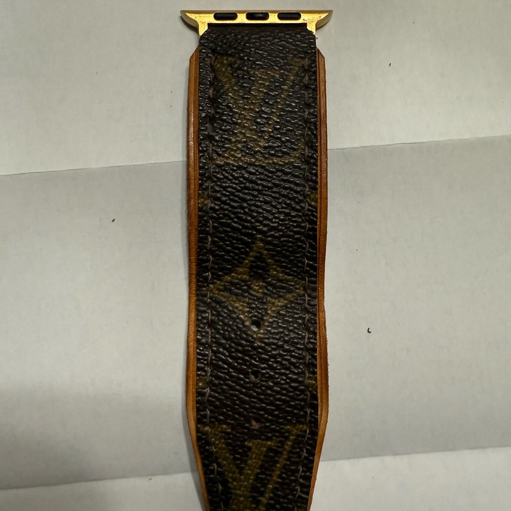 Louis Vuitton Brown and Gold Watch Strap - Picture 3 of 5